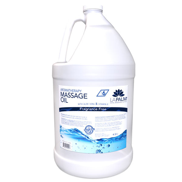 Lapalm Massage Oil Gallon, Fragrance Free