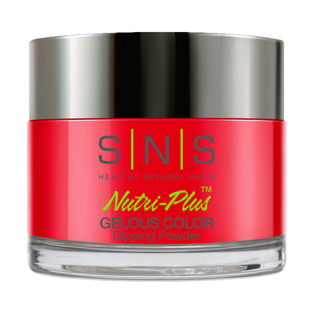 SNS Dipping Powder Nail - LG10 Mandarin Fish - Red Neon Colors