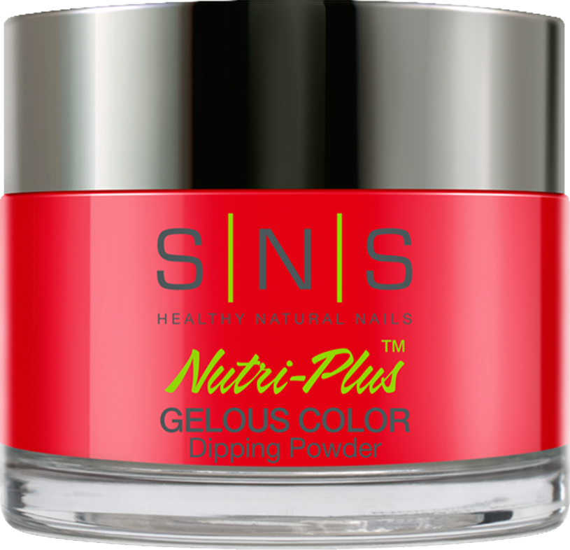 SNS Dipping Powder Nail - LG10 Mandarin Fish - Red Neon Colors