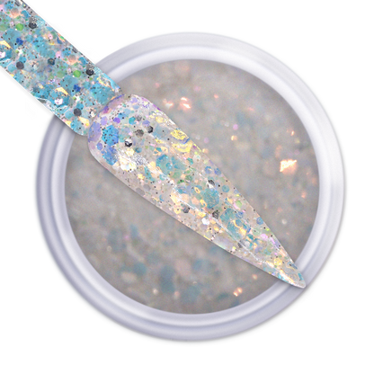 iGel Dip & Dap Powder - Mermaid Glitter - MG01 White Waves