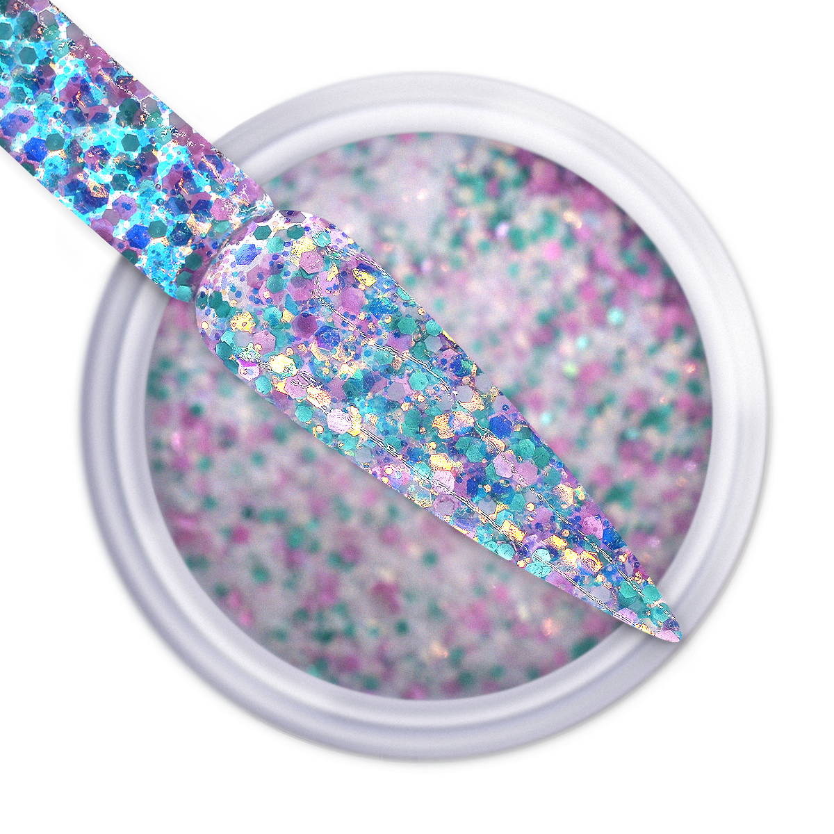 iGel Dip & Dap Powder - Mermaid Glitter - MG16 Noble Waterfall