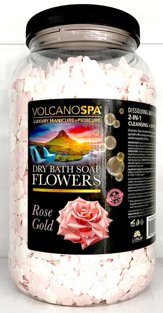 Lapalm Volcano Spa Dry Bath Soap Flowers 1G - Rose Gold