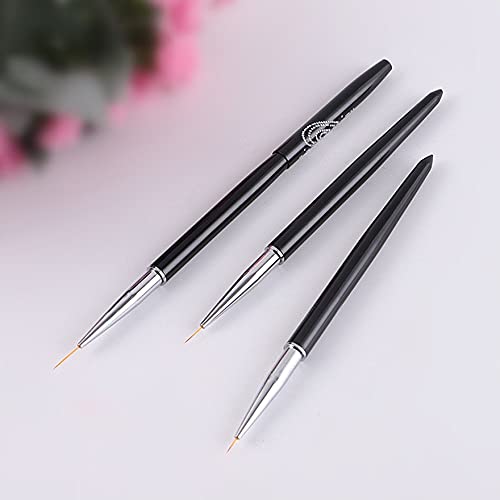 Nail Brush Art Set Black