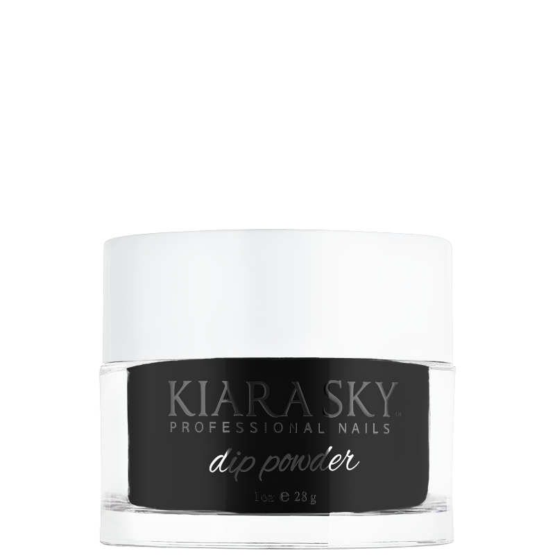 Kiara Sky Dipping Powder 1oz - BLACK TO BLACK