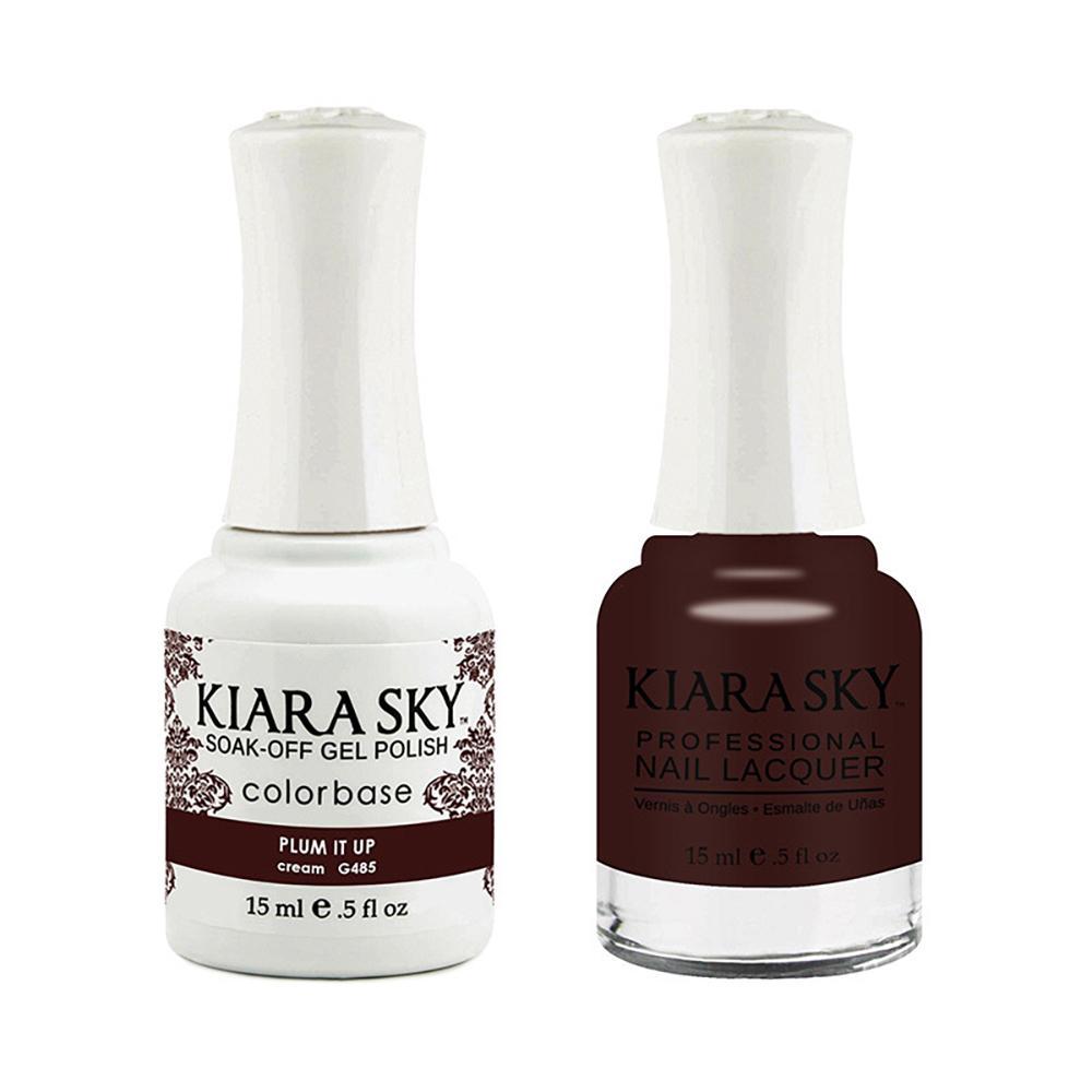 Kiara Sky Gel Nail Polish Duo - 485 Red Colors - PlumIt Up