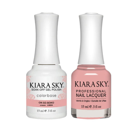 Kiara Sky 5004 OH-SO-BOHO - All-In-One Gel Polish & Matching Nail Lacquer Duo Set - 0.5oz