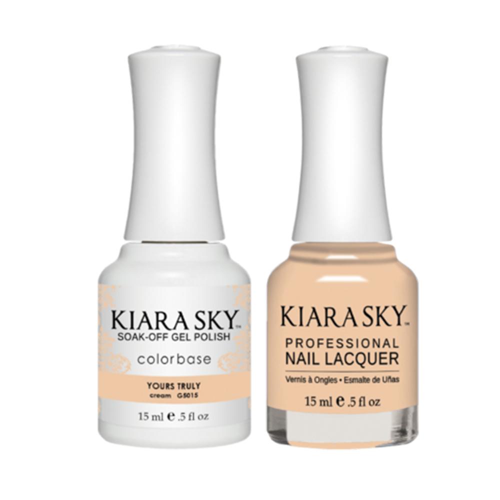 Kiara Sky 5015 YOURS TRULY - All-In-One Gel Polish & Matching Nail Lacquer Duo Set - 0.5oz