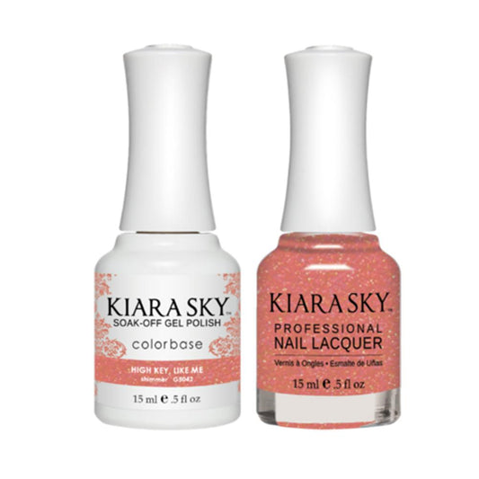 Kiara Sky 5042 HIGH KEY, LIKE ME - All-In-One Gel Polish & Matching Nail Lacquer Duo Set - 0.5oz