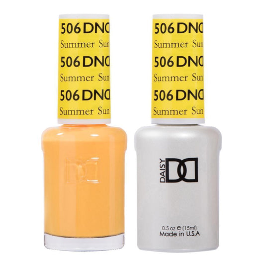 DND Gel Nail Polish Duo - 506 Yellow Colors - Summer Sun