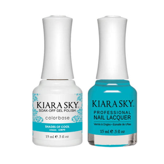 Kiara Sky 5070 SHADES OF COOL - All-In-One Gel Polish & Matching Nail Lacquer Duo Set - 0.5oz