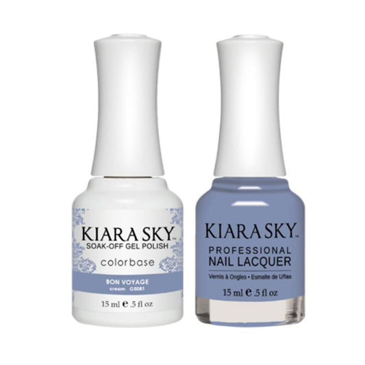 Kiara Sky 5081 BON VOYAGE - All-In-One Gel Polish & Matching Nail Lacquer Duo Set - 0.5oz