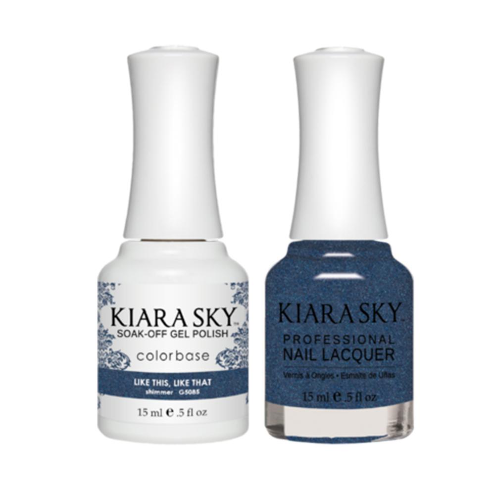 Kiara Sky 5085 LIKE THIS, LIKE THAT - All-In-One Gel Polish & Matching Nail Lacquer Duo Set - 0.5oz