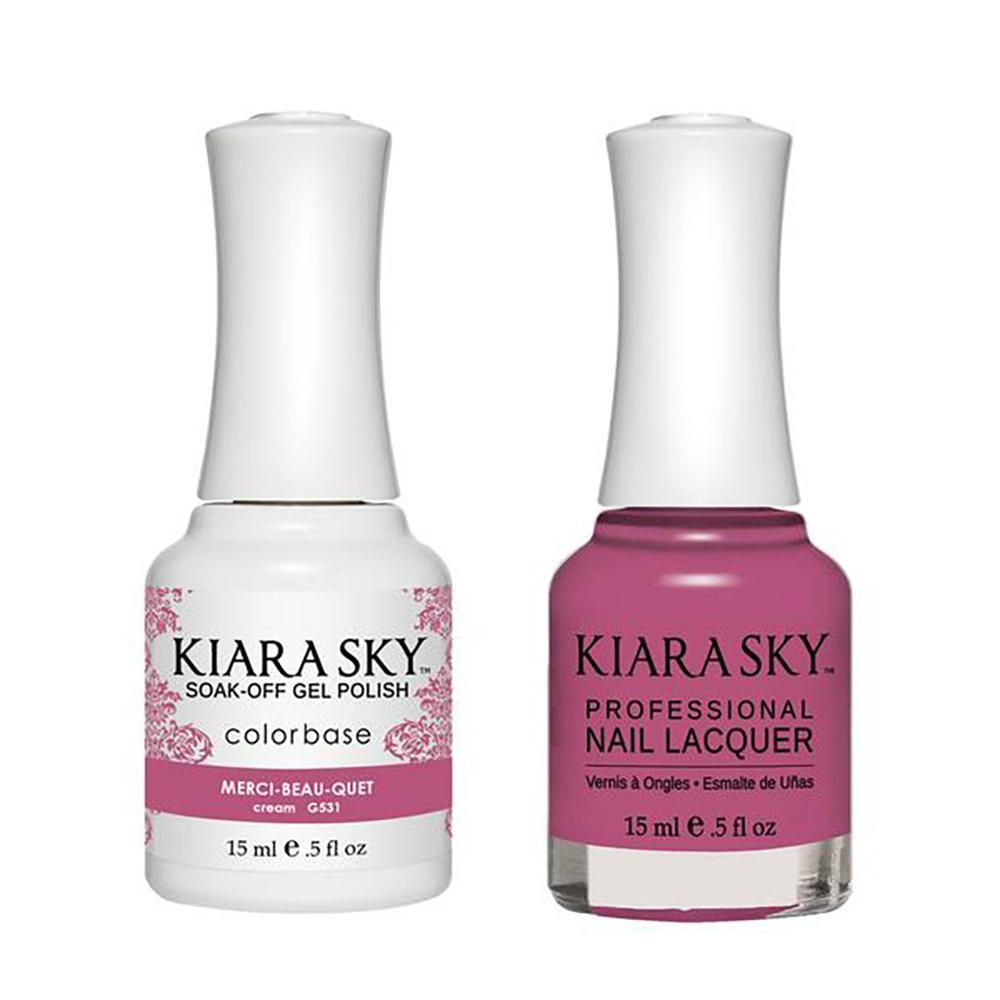 Kiara Sky Gel Nail Polish Duo - 531 Purple Colors - Merci-Beau-Quet