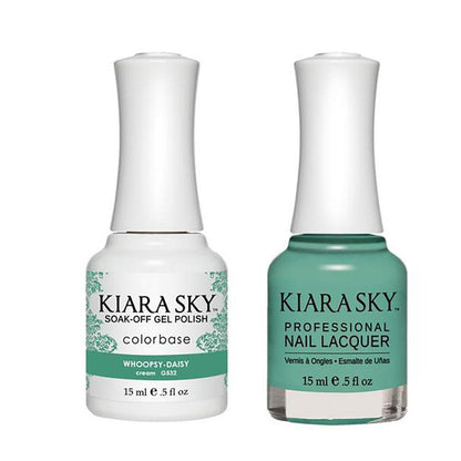 Kiara Sky Gel Nail Polish Duo - 532 Green Colors - Whoopsy Daisy