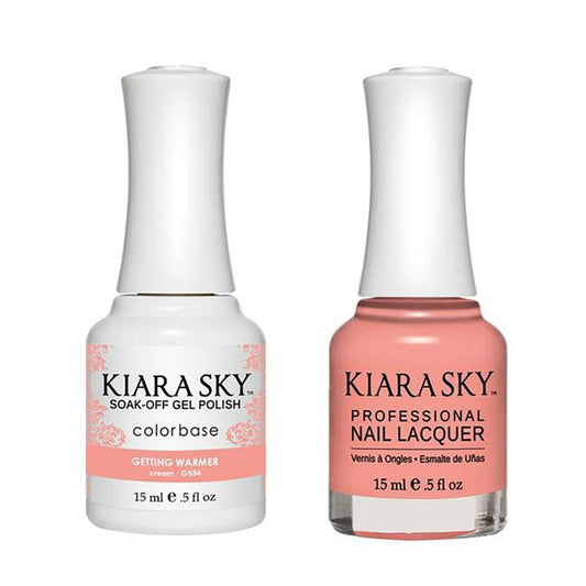 Kiara Sky Gel Nail Polish Duo - 534 Coral Colors - Getting Warmer