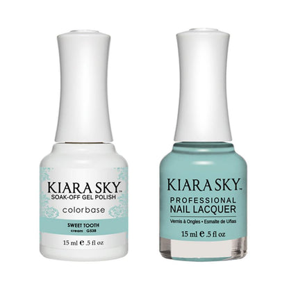 Kiara Sky Gel Nail Polish Duo - 538 Mint Colors - Sweet Tooth