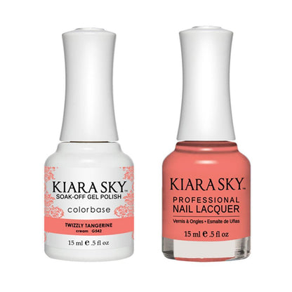 Kiara Sky Gel Nail Polish Duo - 542 Coral Colors - Twizzly