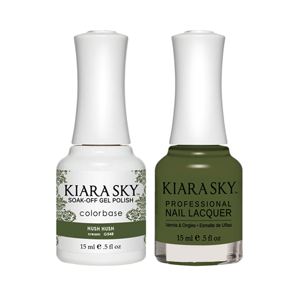 KIARASKY Holiday Gift Bundle: 4 Gel & Lacquer, 1 Base Gel, 1 Top Gel - 572, 548, 526, 596