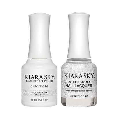 KIARASKY Holiday Gift Bundle: 4 Gel & Lacquer, 1 Base Gel, 1 Top Gel - 555, 505, 554, 551