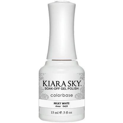 Kiara Sky Gel Polish - MILKY WHITE