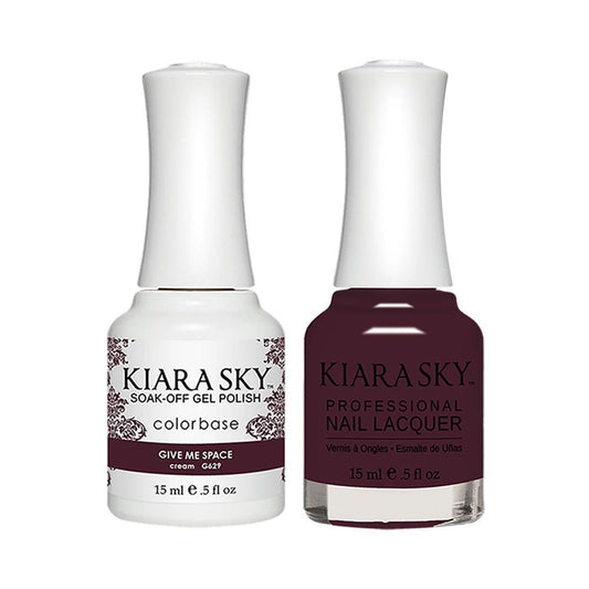 Kiara Sky Gel Nail Polish Duo - 629 Purple Colors - Give Me Space