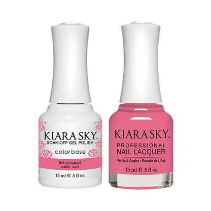 Kiara Sky Gel Nail Polish Duo - 631 Pink Colors - The Cosmos