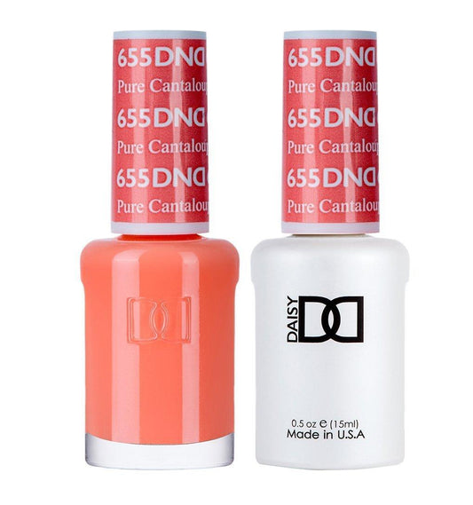DND Gel Nail Polish Duo - 655 Orange Colors - Pure Cataloupe