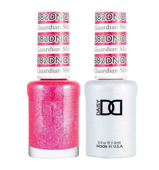 DND Gel Nail Polish Duo - 682 Pink Colors - Guardian Slimmer