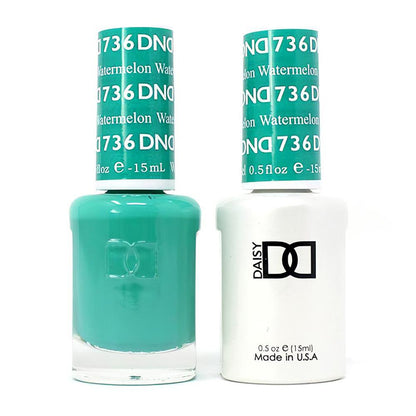 DND Gel Nail Polish Duo - 736 Green Colors - Watermelon