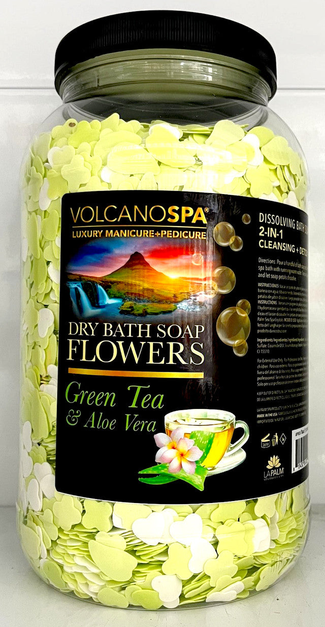 Lapalm Volcano Spa Dry Bath Soap Flowers 1G - Green Tea & Aloe