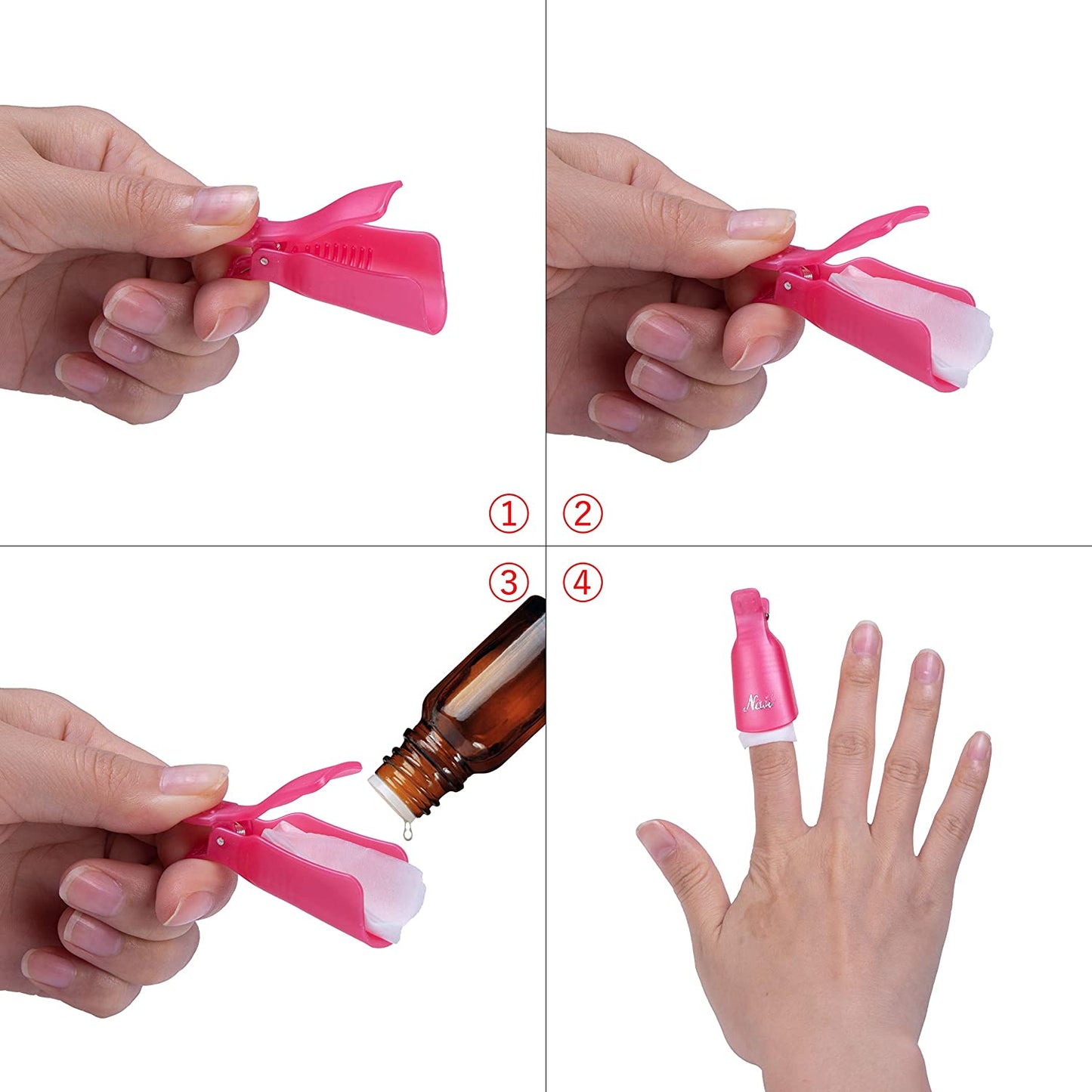 Nail Polish Remover Clip Set