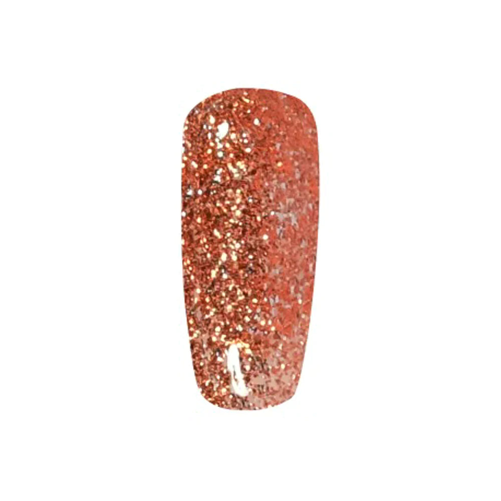 DND Gel Nail Polish Duo - 929 Orange Aura - DND, DND Duo, DND Super Glitter Collection