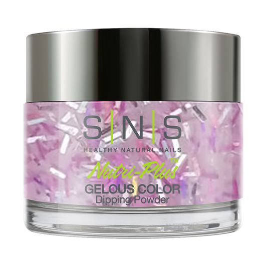 SNS Dipping Powder Nail - BM17 - Glitter Purple Colors