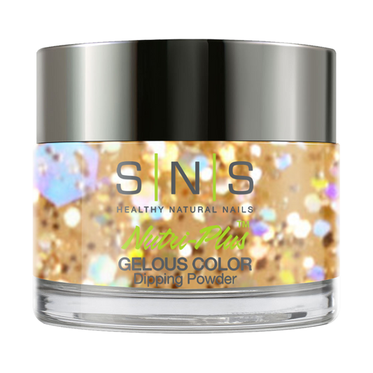 SNS Dipping Powder Nail - BP02 - Gold Glitter Colors