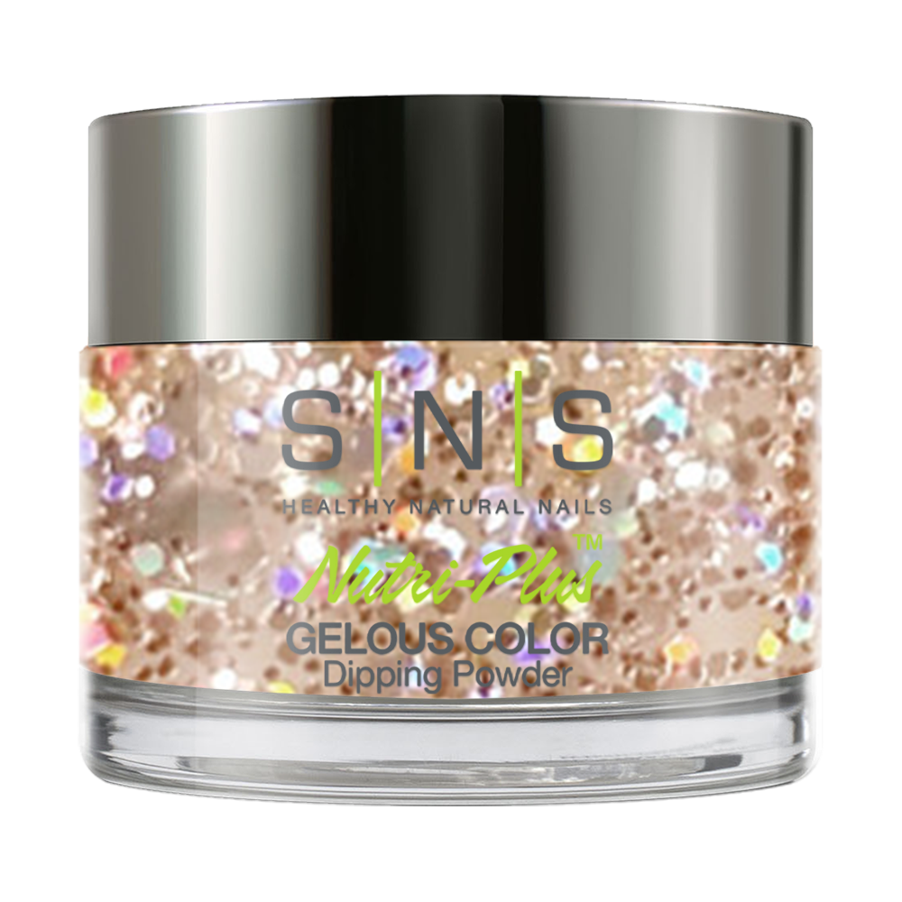 SNS Dipping Powder Nail - BP32 - Glitter Gold Colors