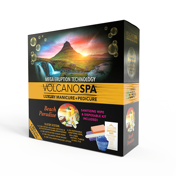 Lapalm 10 Step - Volcano Spa Pedicure Kit - Beach Paradise Case of 36