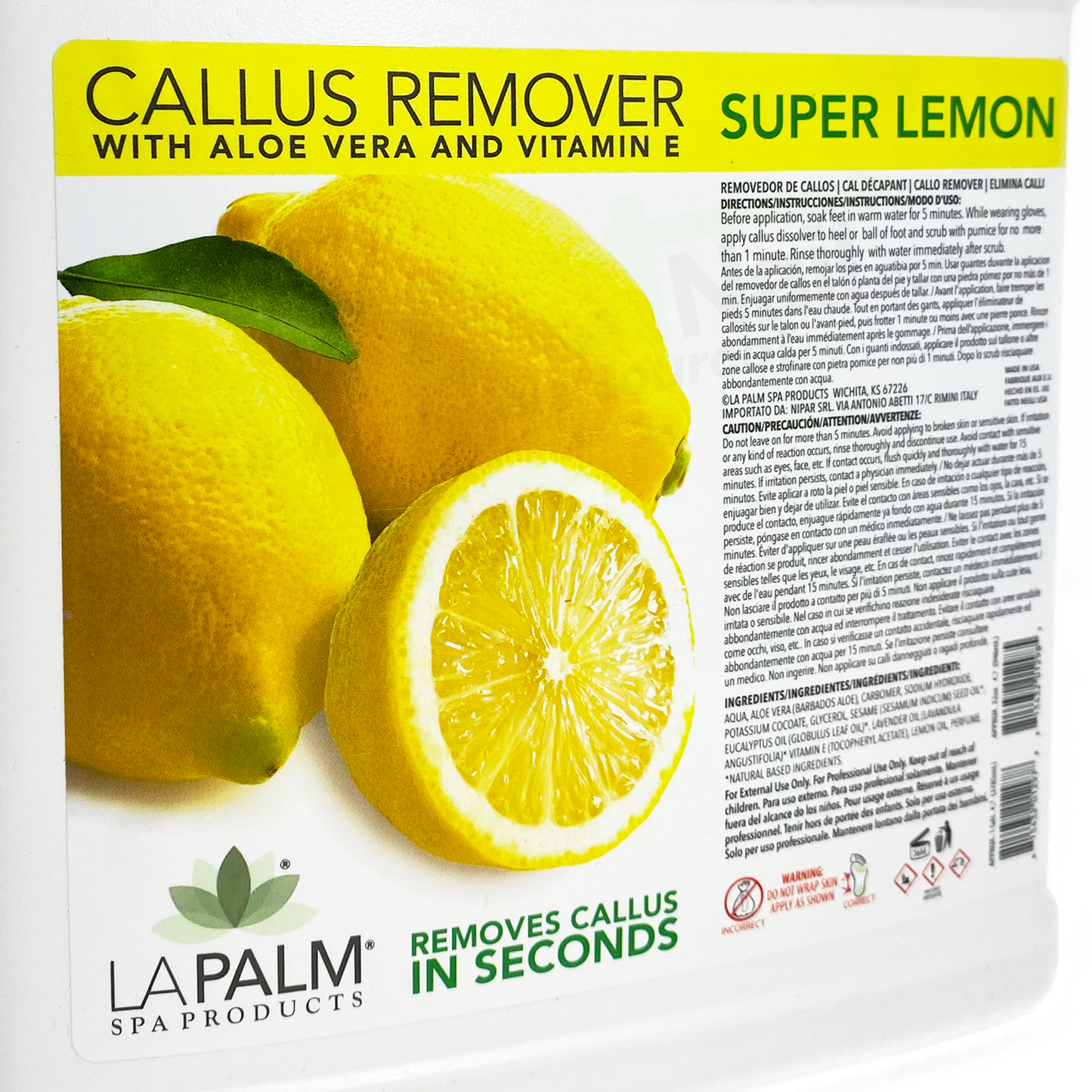 Lapalm Callus Remover Gel, Lemon Aroma (1 Gallon)