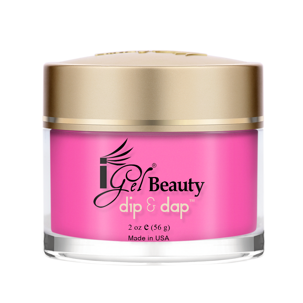 iGel Dip & Dap Powder - DD046 Toxic Pink - RECOMMENDED FOR DIP