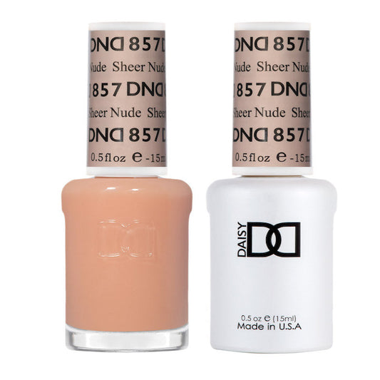 DND Gel & Lacquer Duo - Sheer Nude #857