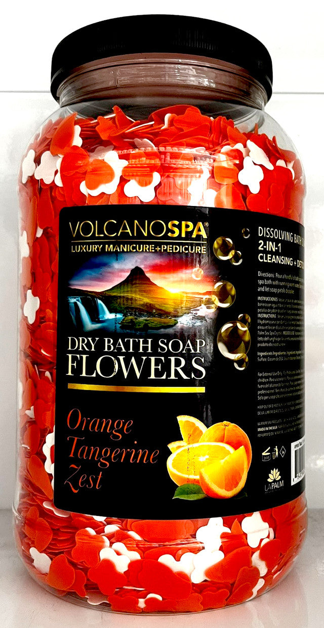 Lapalm Volcano Spa Dry Bath Soap Flowers 1G - Orange Tangerine Zest