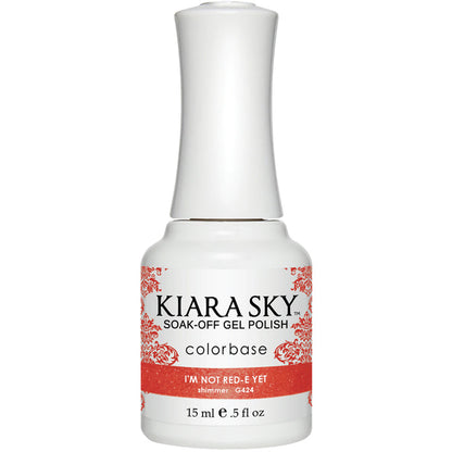 Kiara Sky Gel Polish - I'M NOT RED-E YET