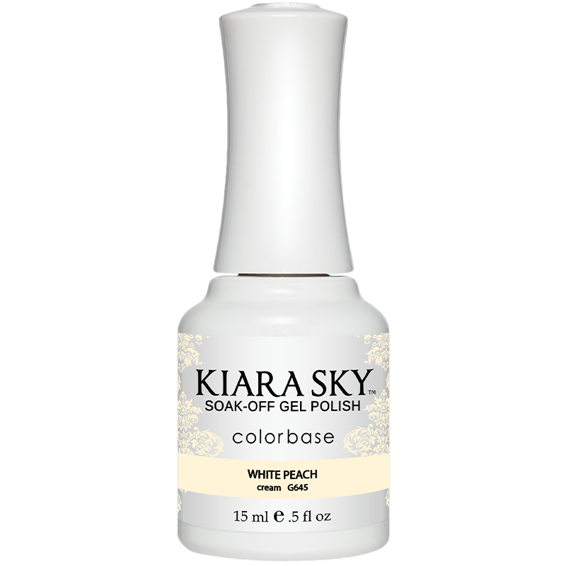 Kiara Sky Gel Polish - White Peach