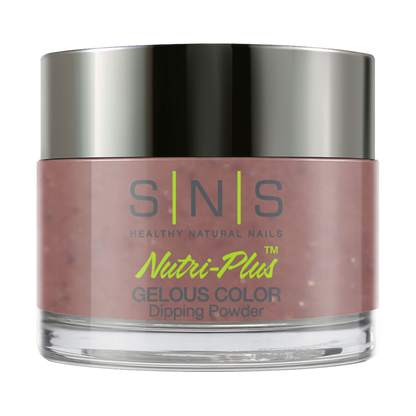 SNS Dipping Powder Nail - HM15 Rutabaga - Brown Purple Colors