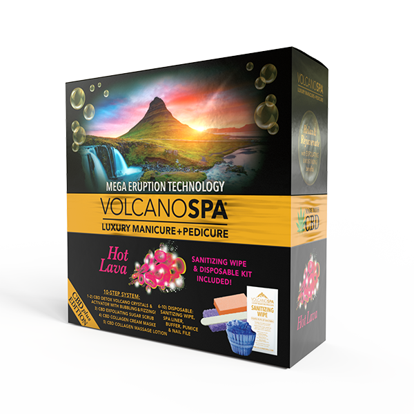 Lapalm 10 Step - Volcano Spa Pedicure Kit - Hot Lava