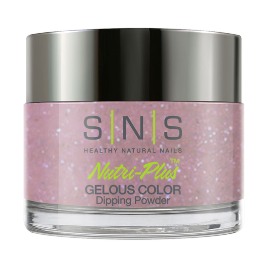 SNS Dipping Powder Nail - IS35 Lovely Girl - Glitter Gray Colors