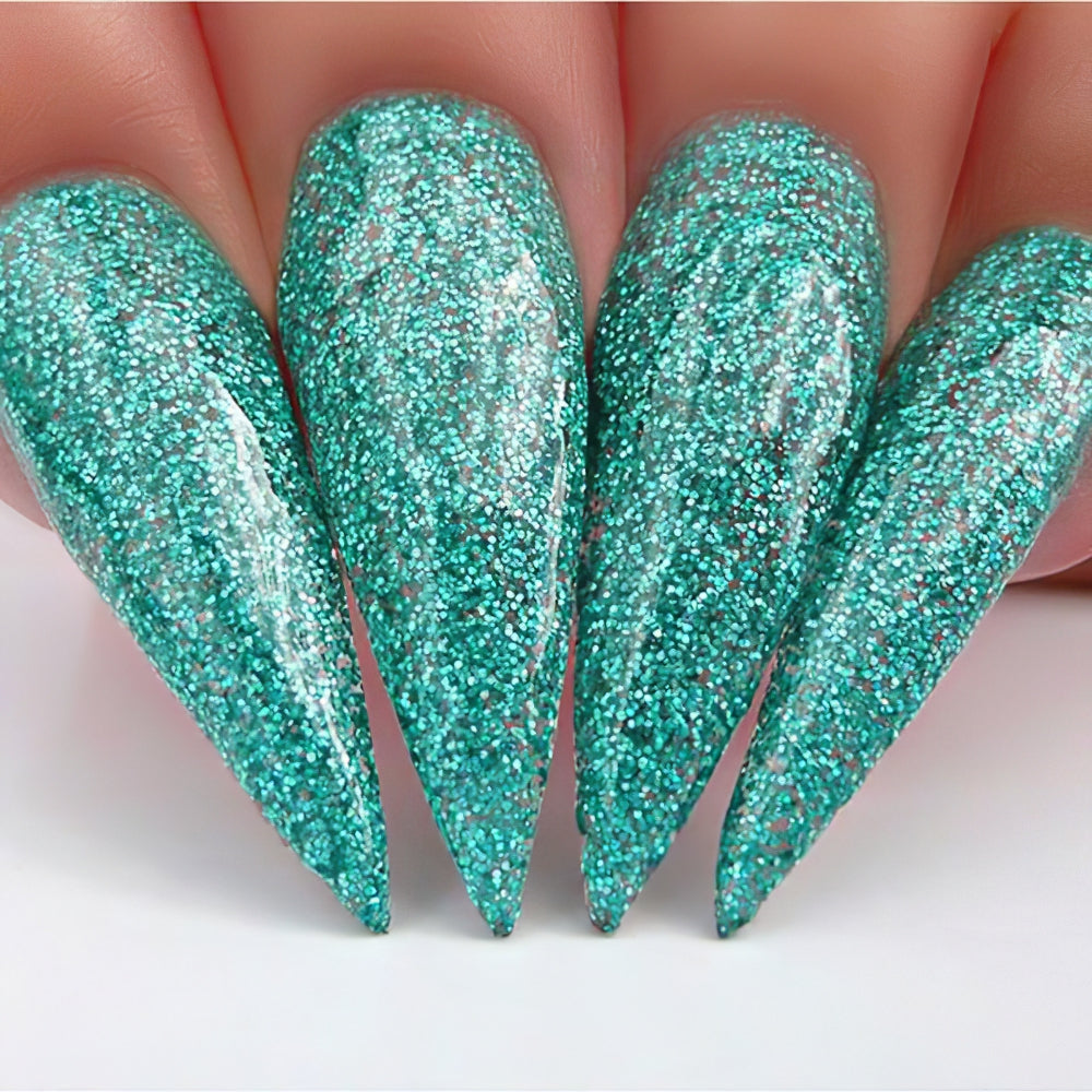 Kiara Sky Gel Nail Polish Duo - 517 Green Glitter Colors - Vegas Strip