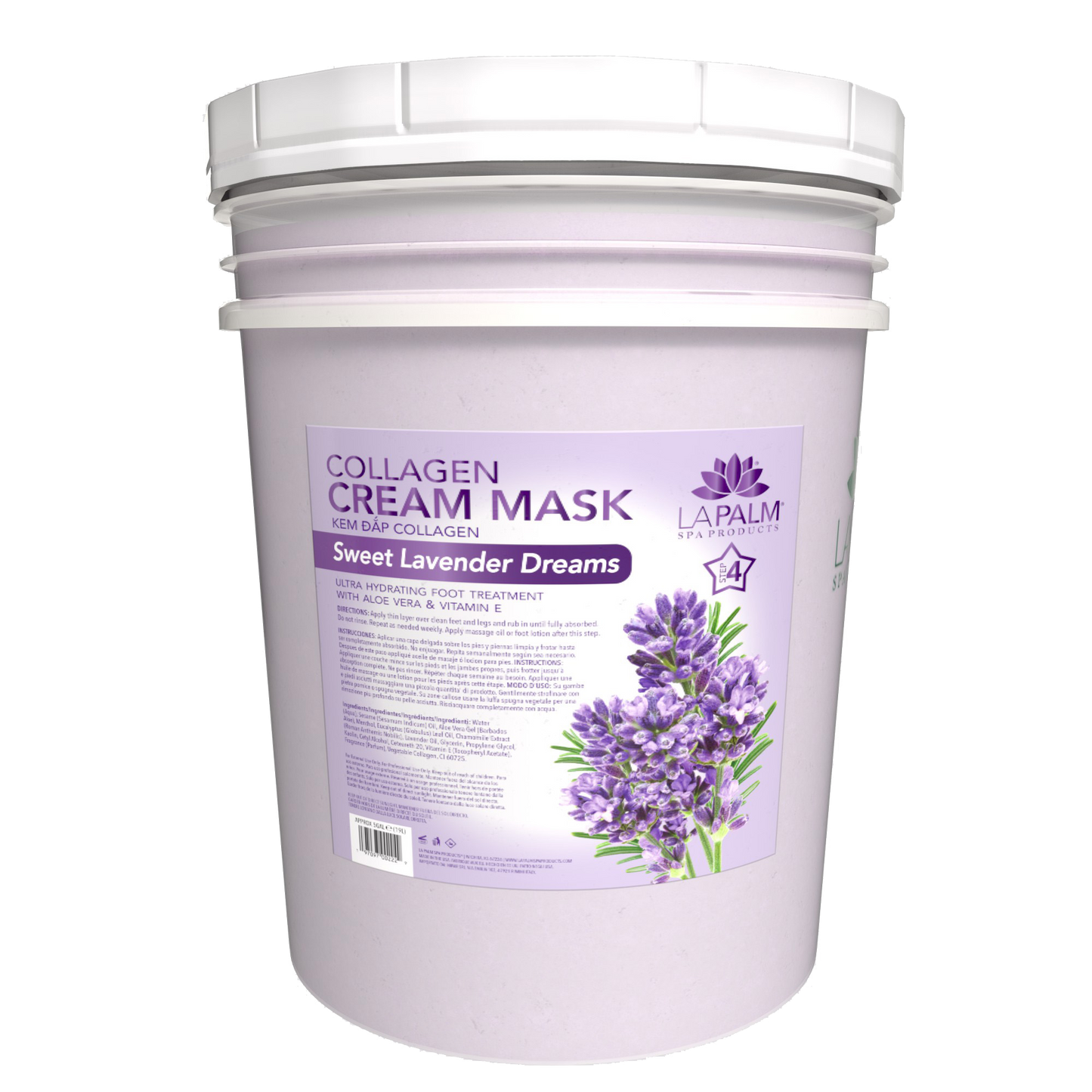 LaPalm Collagen Cream Mask 12oz - Sweet Lavender Dream