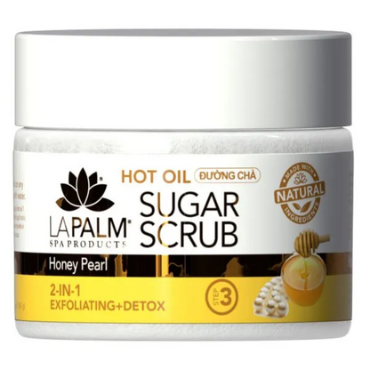 La Palm Hot Oil Sugar Scrub Honey Pearl