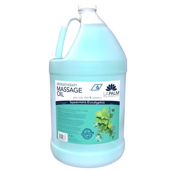 Lapalm Massage Oil Gallon, Spearmint Eucalyptus Aroma