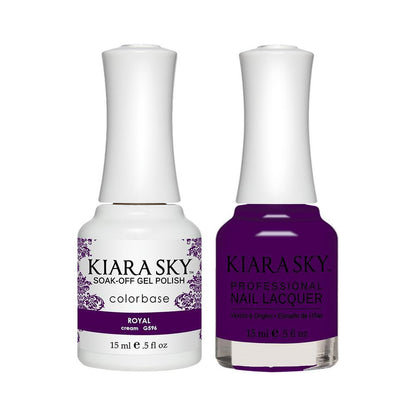 KIARASKY Holiday Gift Bundle: 4 Gel & Lacquer, 1 Base Gel, 1 Top Gel - 572, 548, 526, 596